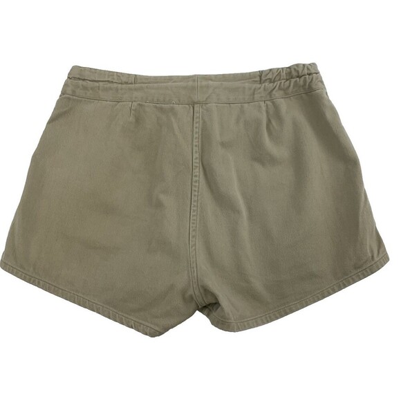 LL Bean Khaki Shorts Cotton Tan Drawstring Button 2 inch Pockets Womens Small - Picture 6 of 12